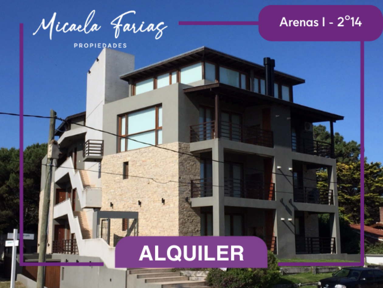 ALQUILER TEMPORARIO EN VALERIA DEL MAR - DEPARTAMENTO 3 AMBIENTES EN ARENAS I, FALUCHO SAN LUIS Y AZOPARDO 2o14