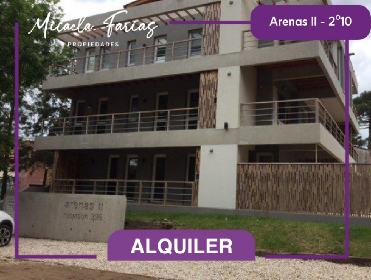 ALQUILER TEMPORARIO EN VALERIA DEL MAR - DEPARTAMENTO 3 AMBIENTES EN ARENAS II, ROBINSON 396 2o10