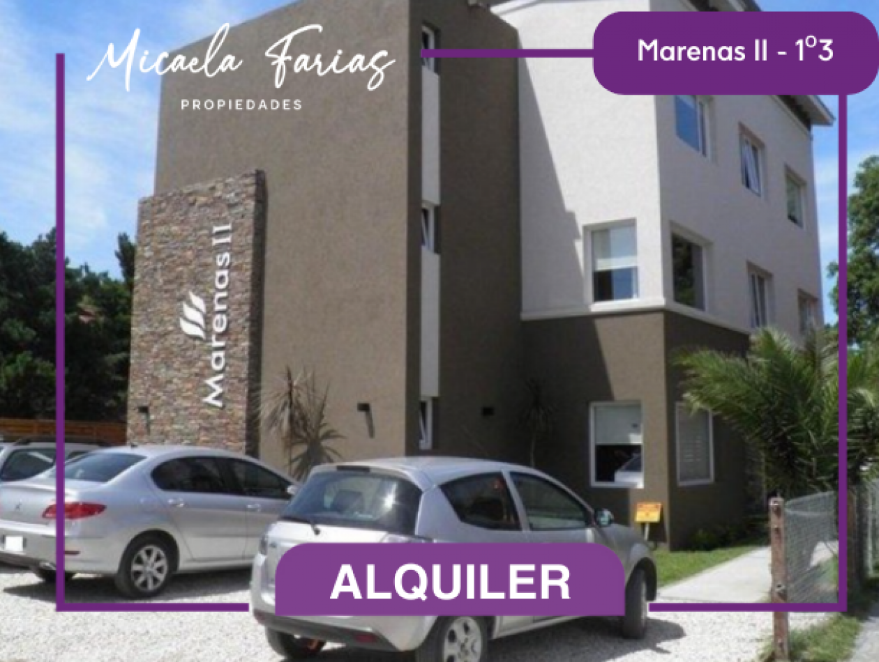 ALQUILER TEMPORARIO EN VALERIA DEL MAR - DEPARTAMENTO 2 AMBIENTES EN MARENAS II 1o3