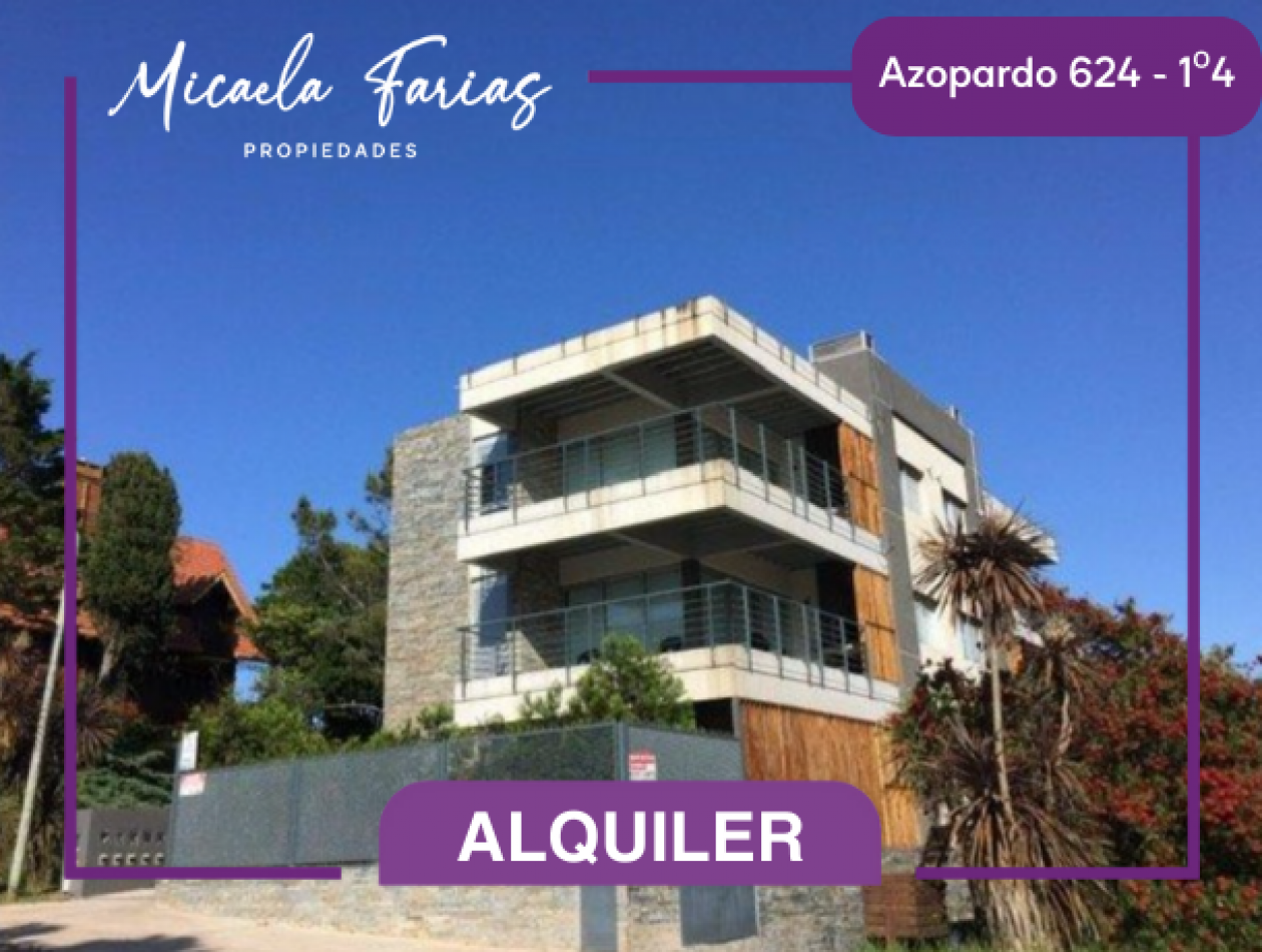 ALQUILER TEMPORARIO EN VALERIA DEL MAR - DEPARTAMENTO 3 AMBIENTES EN AZOPARDO 624 1o4