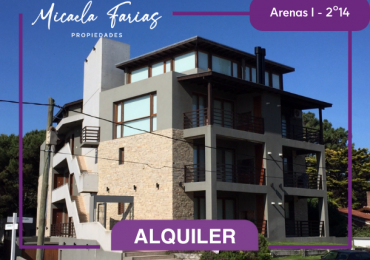 ALQUILER TEMPORARIO EN VALERIA DEL MAR - DEPARTAMENTO 3 AMBIENTES EN ARENAS I, FALUCHO SAN LUIS Y AZOPARDO 2o14