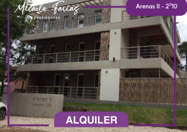 ALQUILER TEMPORARIO EN VALERIA DEL MAR - DEPARTAMENTO 3 AMBIENTES EN ARENAS II, ROBINSON 396 2o10